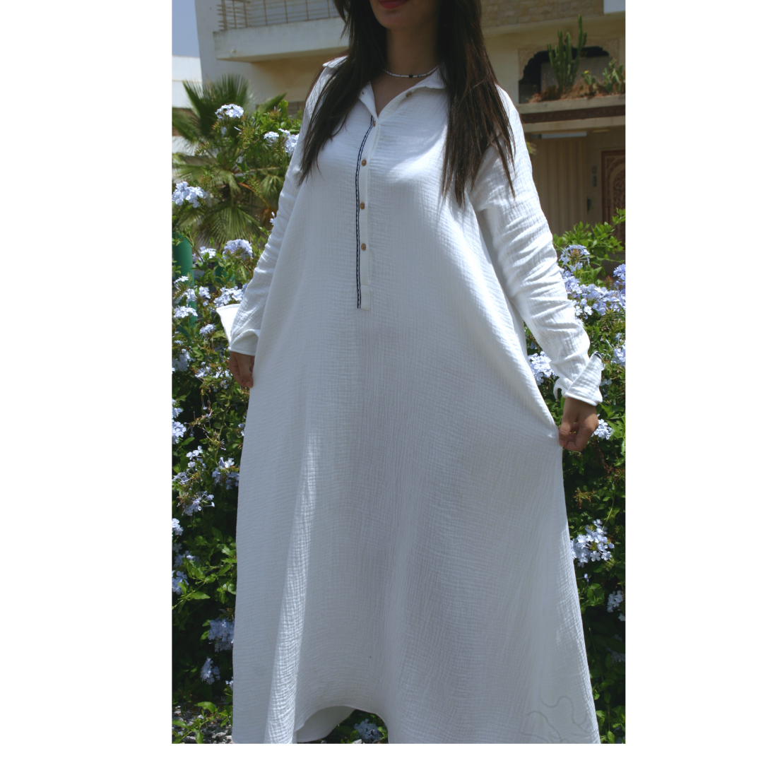 Robe Blanche en coton
