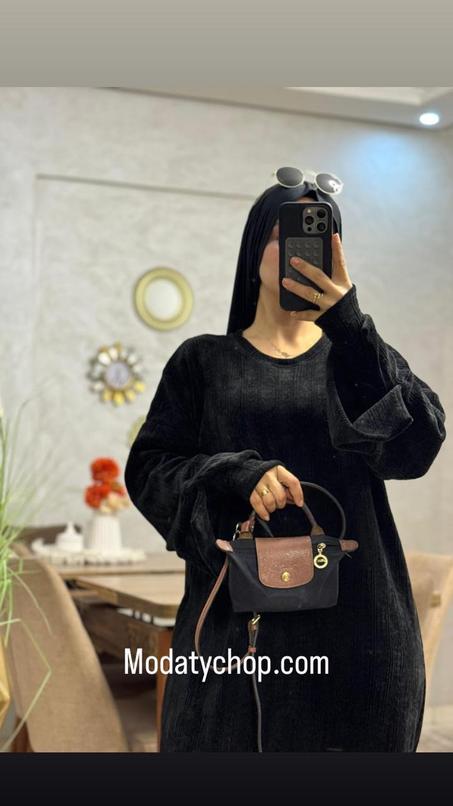 فستان شتوي محتشم بخامة بريميوم – مريح، أنيق، يناسب جميع الأجسام