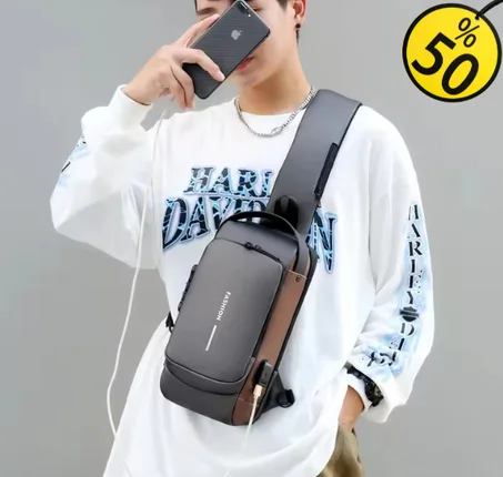 حقيبة مضادة للسرقة مع شحن USB