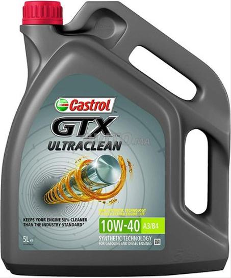 Castrol 10w 40 GTX Ultraclean huile