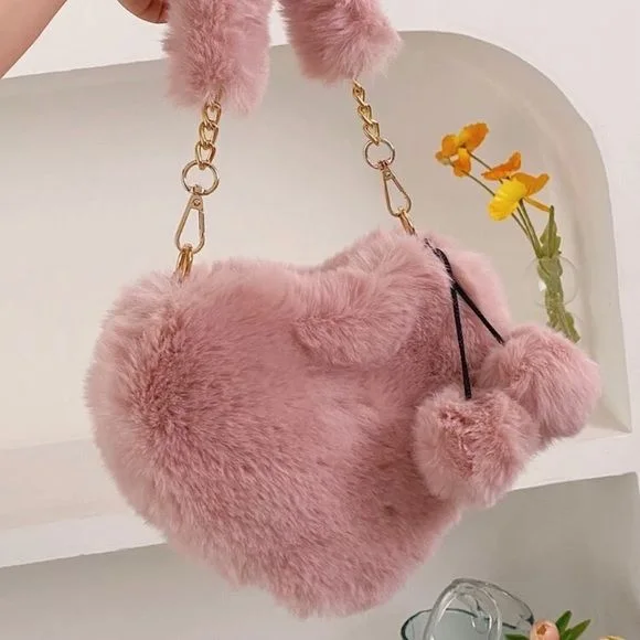 Sac à Main Heart-Fluffy Pastel