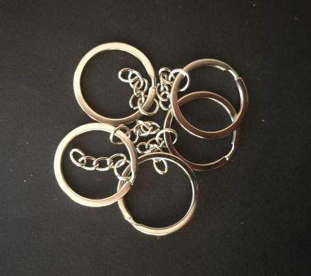 Anneaux porte clés argent qualité 2 ( 10 pièces )