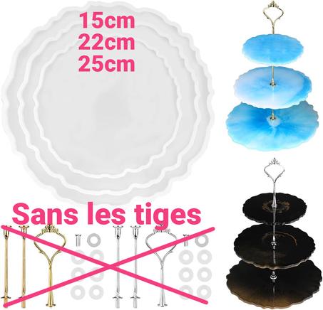 Pack moule silicone étagère sans les tiges