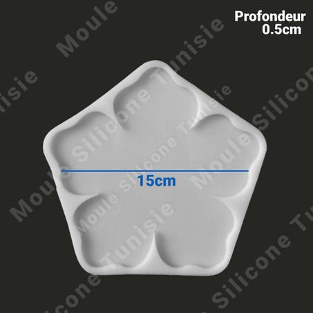 Sous tasse Fleur 10cm / 20cm