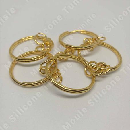 Anneaux porte clés doré qualité 1 ( 10 pièces )