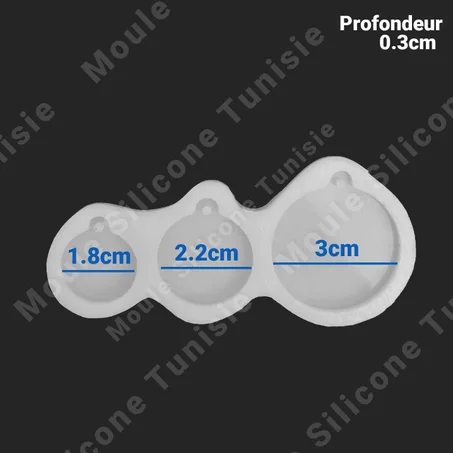 Cercles portes clés (x3)