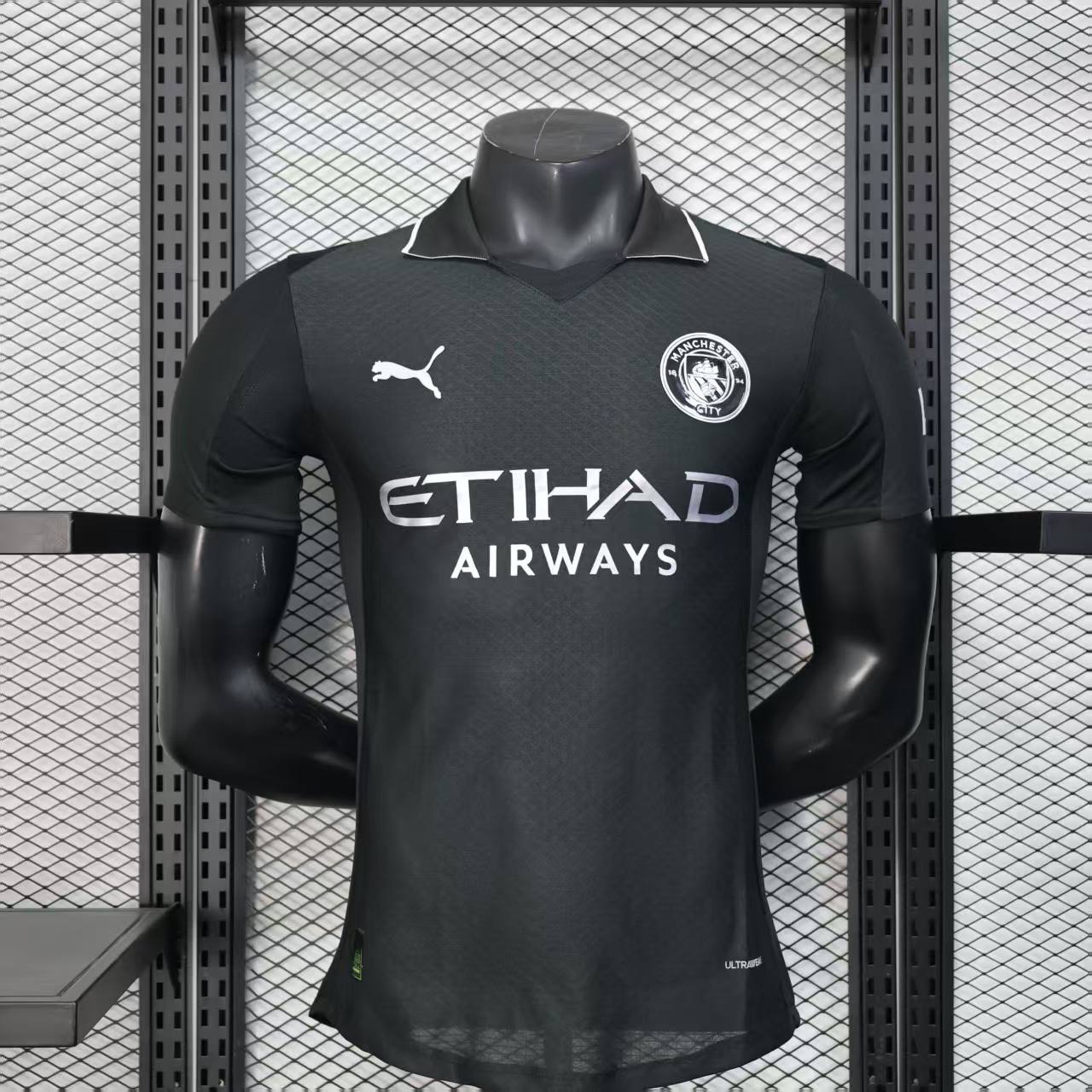 MAN CITY BLACK JERSEY 25/26 PLAYER VERSION