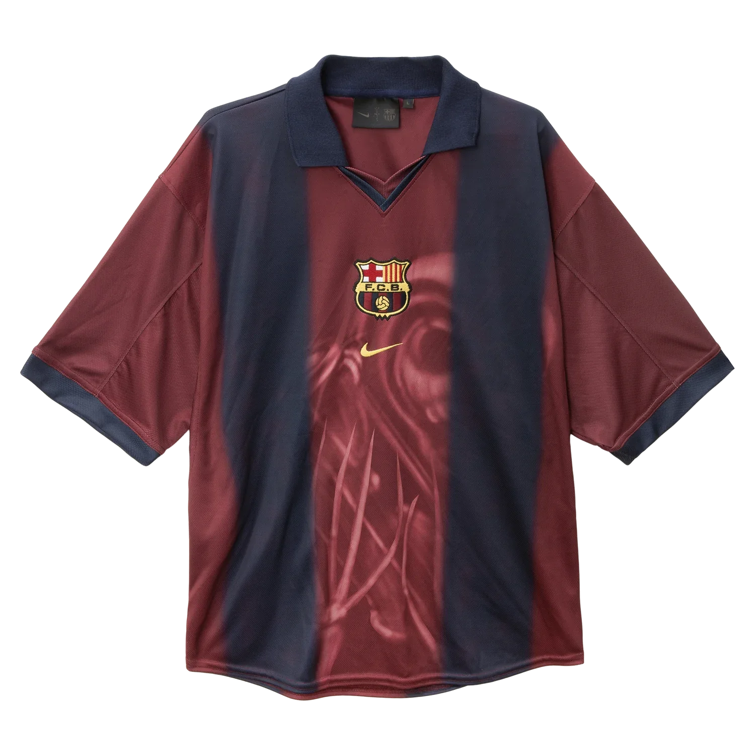 CJ X NIKE X FC BARCELONA RETRO 2000/01 HOME SKELETON JERSEY