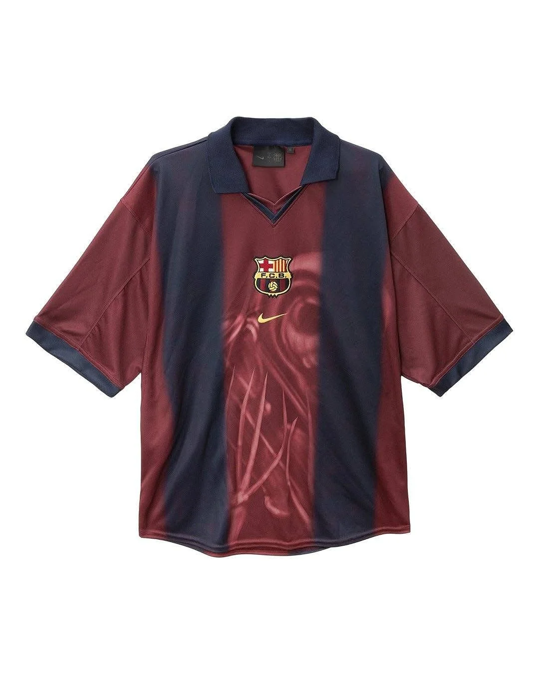 CJ X NIKE X FC BARCELONA RETRO 2000/01 HOME SKELETON JERSEY