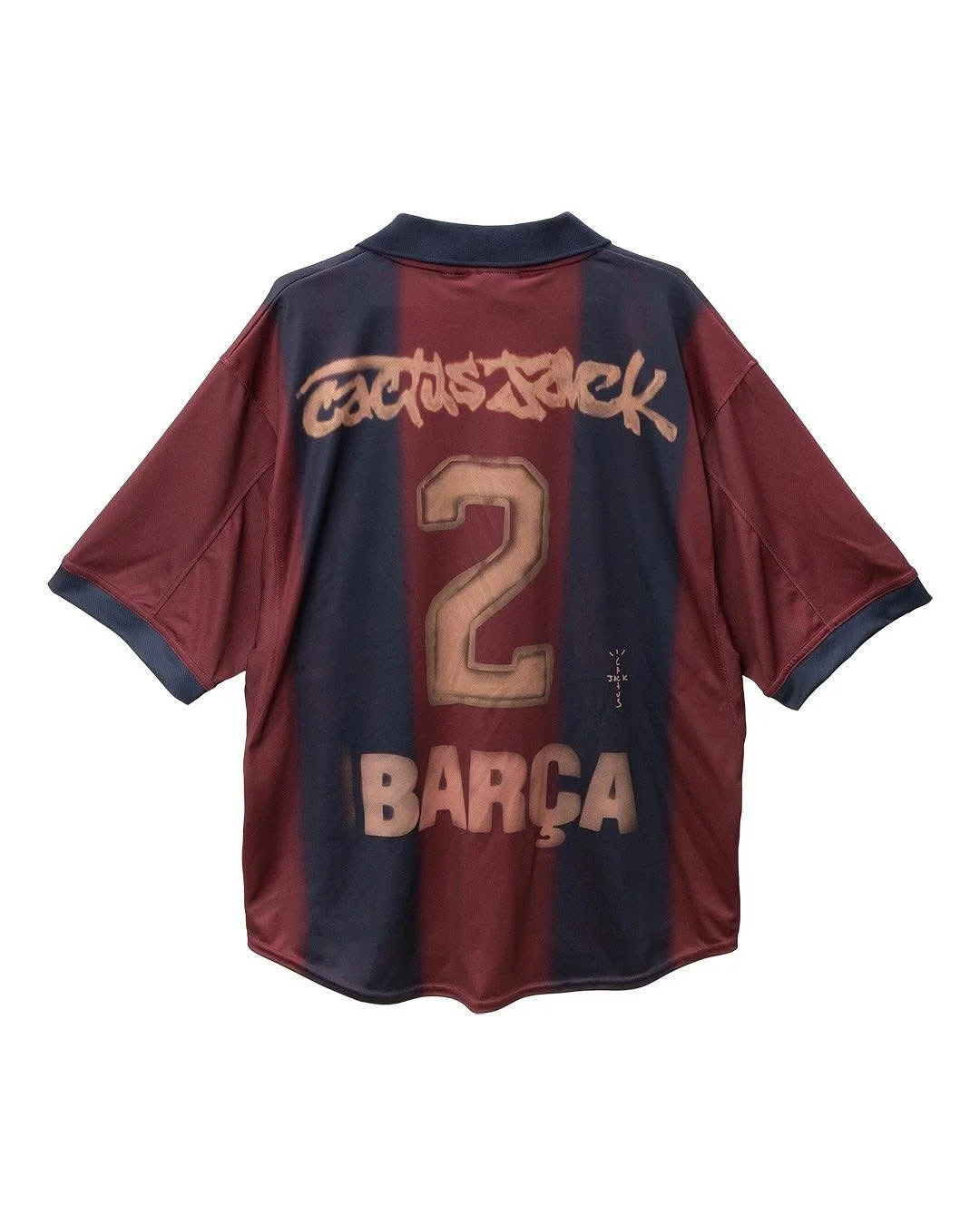 CJ X NIKE X FC BARCELONA RETRO 2000/01 HOME SKELETON JERSEY
