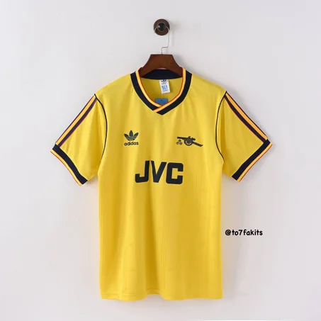 Arsenal 86/88 away jersey retro version