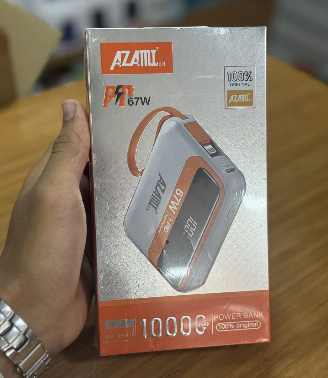 باور بانك 10000mAh – شحن سريع 67 واط PD