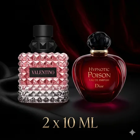 pack 2 x 10 ML ( Valentino Donna Born In Roma edp + Dior Hypnotic Poison edp )
