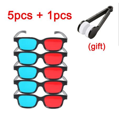 Experience the Ultimate 3D Adventure with our Black Frame Red Blue Glasses - Perfect for Immersive Home Theater, Movies, Games, and DVDs - Great Gift Idea