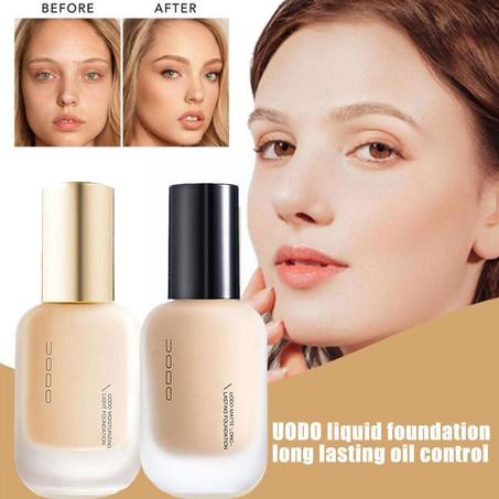UODO Liquid Foundation Concealer 30ml BB Cream - Long-lasting Oil Control Whitening Exfoliation Makeup