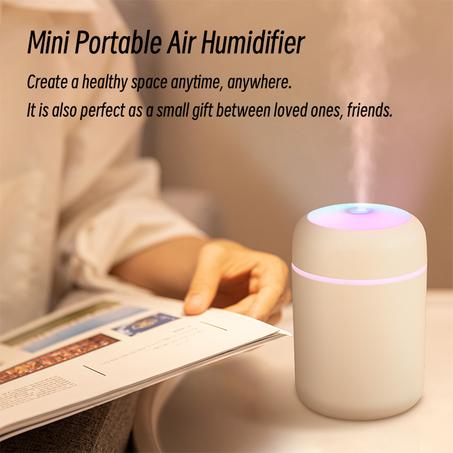 Portable Mini USB Aroma Diffuser | 300ml H2O Air Humidifier with Cool Mist