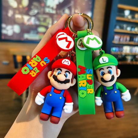 Super Mario Bros 3D Cartoon Keychain: A Fun and Stylish Schoolbag Accessory, Perfect for Collection, Decoration, and Birthday Gifts for Kids