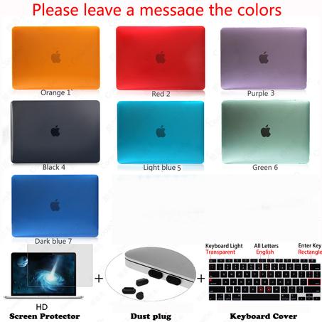 Pro Air Case Crystal Cover Keyboard Skin Dust Plug Screen Protector