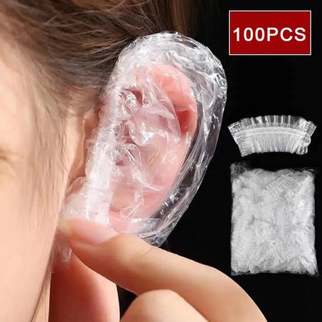 100pc Bulk Pack! Disposable Hair Dye Ear Covers - Perfect for Salons & Personal Use