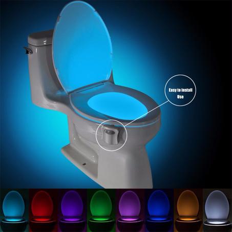 Illuminate Your Bathroom with the ZK30 Smart PIR Motion Sensor Toilet Seat Night Light - 8/16 Colors, Waterproof Backlight, and LED Lamp for WC Toilet Ligh