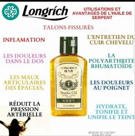 HUILE DE SERPENT DE LONGRICH