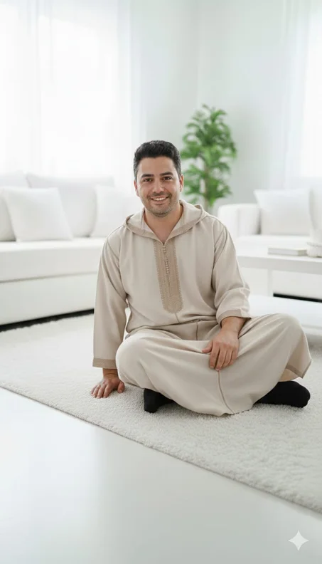 jellaba cachemir creme