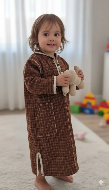 jellaba marron  3ans