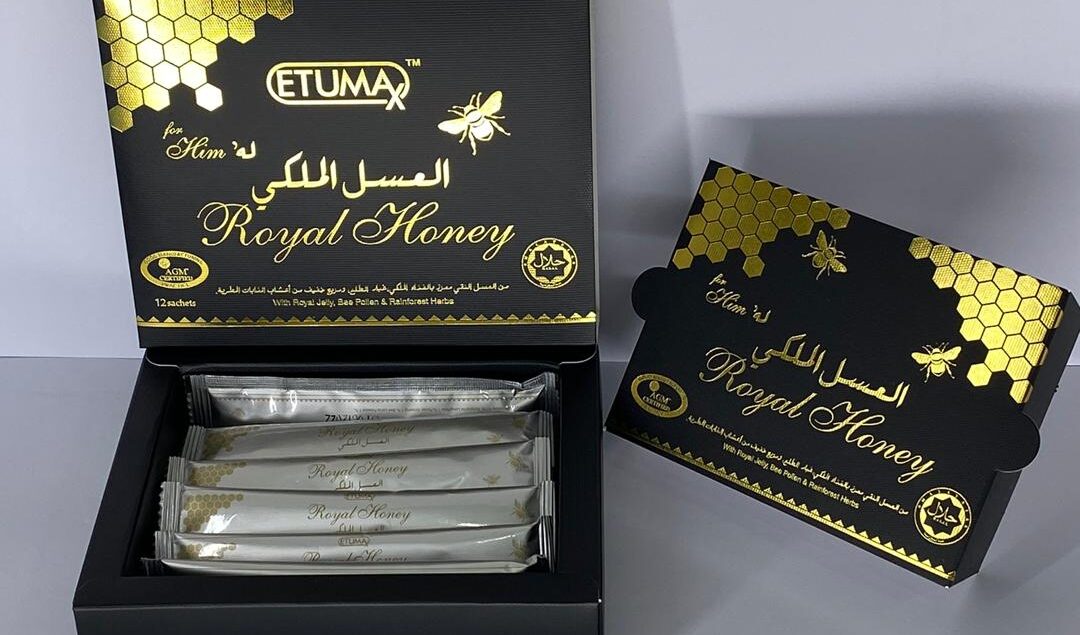 العسل الملكي الفضي ETUMAX الماليزي الأصلي 12 ساشية × 20 غرام