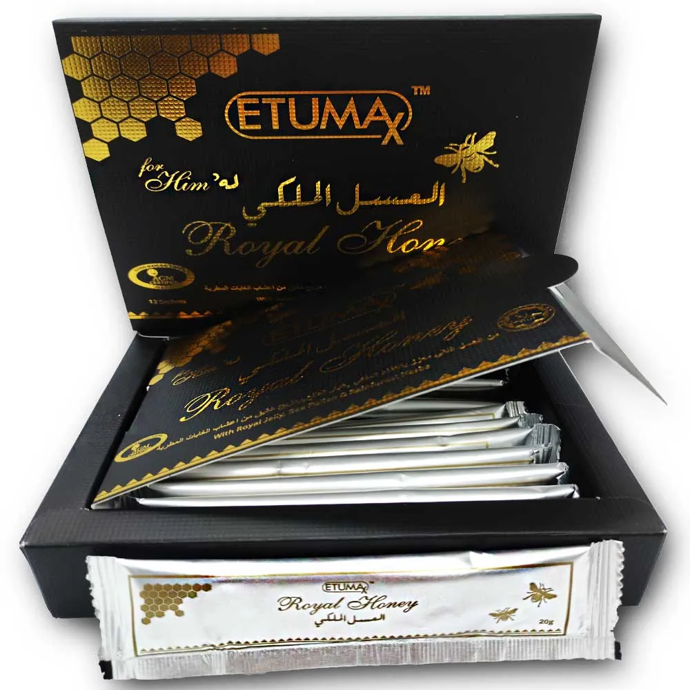 العسل الملكي الفضي ETUMAX الماليزي الأصلي 12 ساشية × 20 غرام