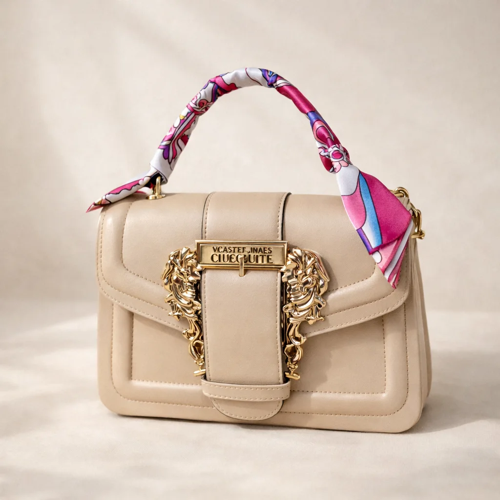 حقيبة يد نسائية فاخرة بسلسلة ذهبية – إصدار أنيق 2026