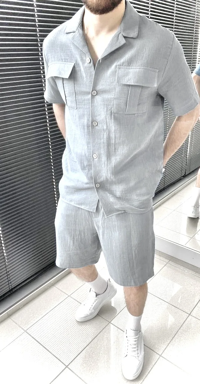 Ensemble 2 pièces chemise + short