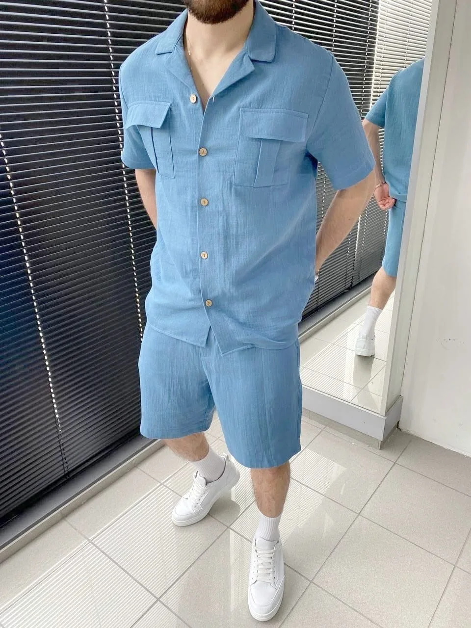 Ensemble 2 pièces chemise + short