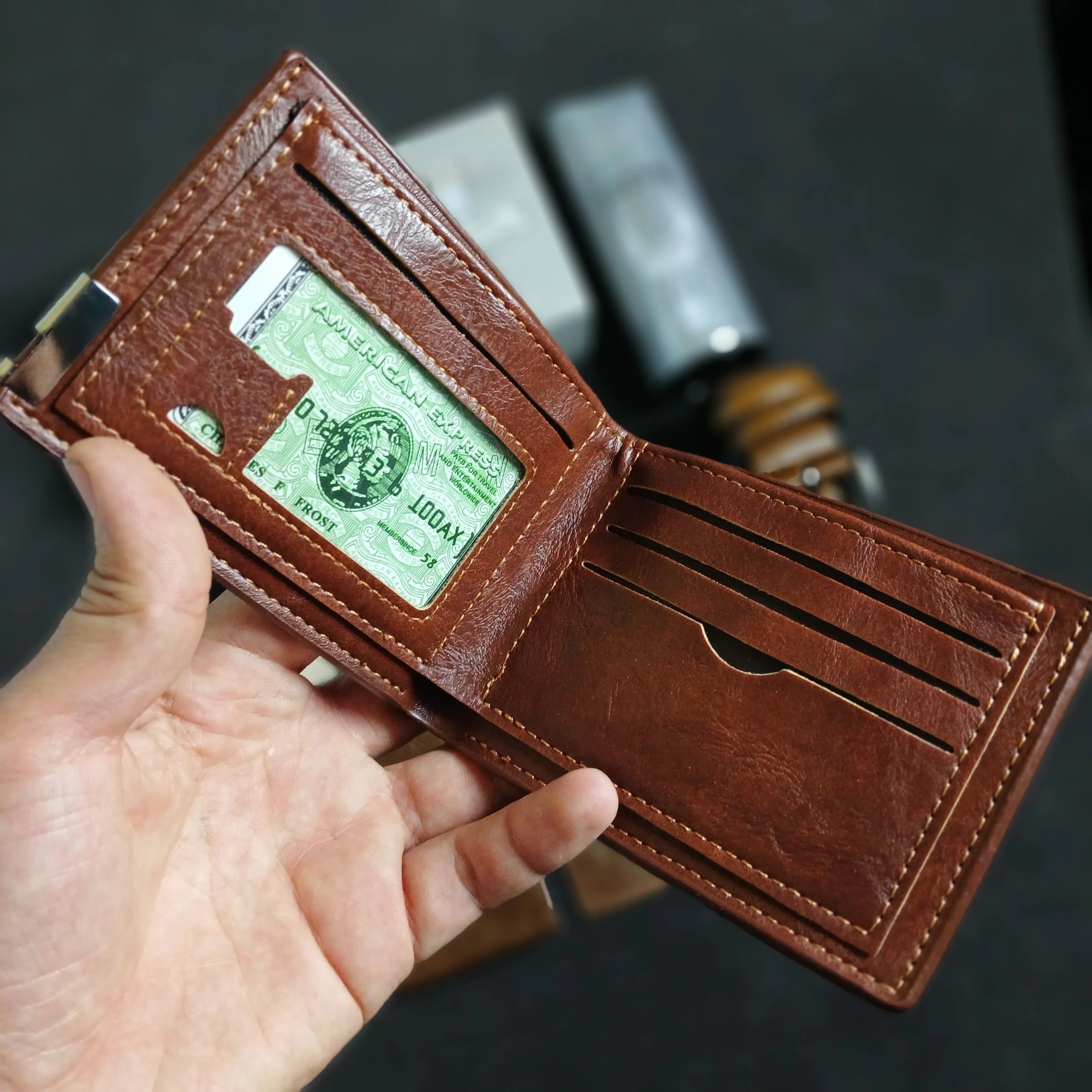 باك روليكس الملكي 9 قطع – الفخامة في صندوق واحد لإطلالة رجالية متكاملة ⌚💼✨