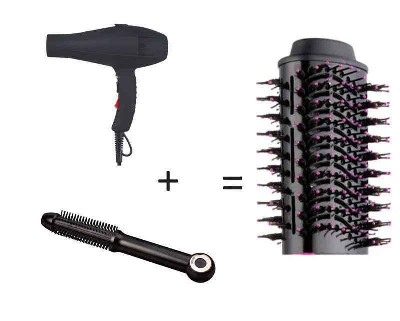 ✨ فرشاة تصفيف الشعر الاحترافية 3 في 1
