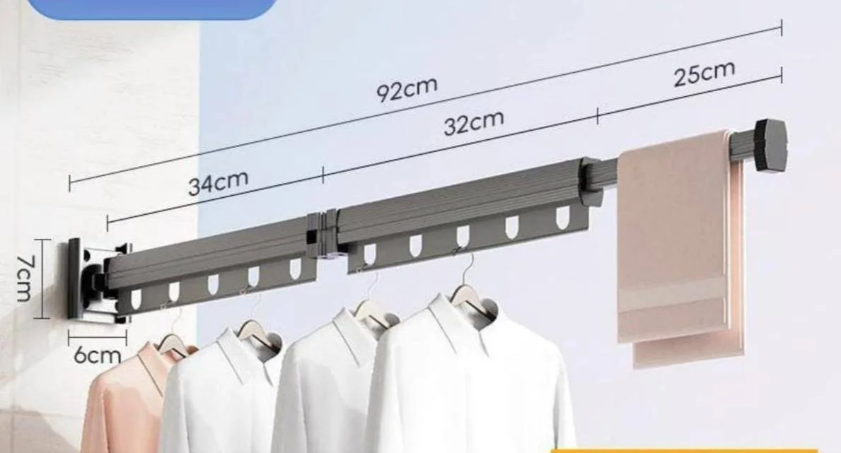 👕 علاقة الملابس الحائطية القابلة للطي Premium