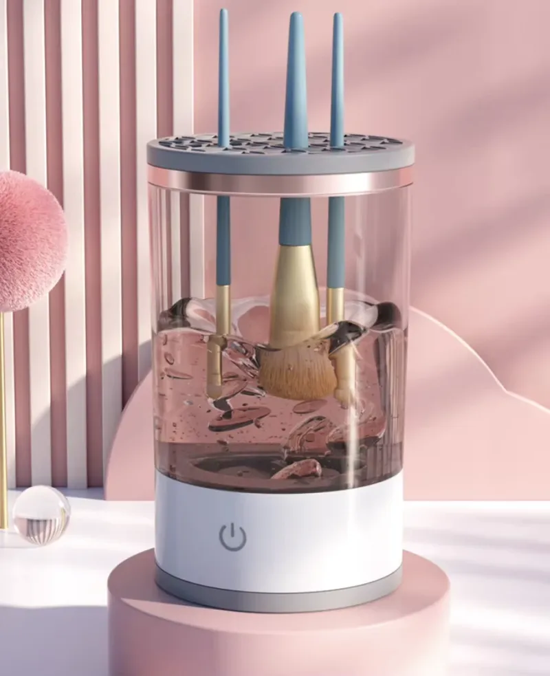 باك الأناقة المتكامل: مشط الشعر الحراري + غسالة فُرش المكياج