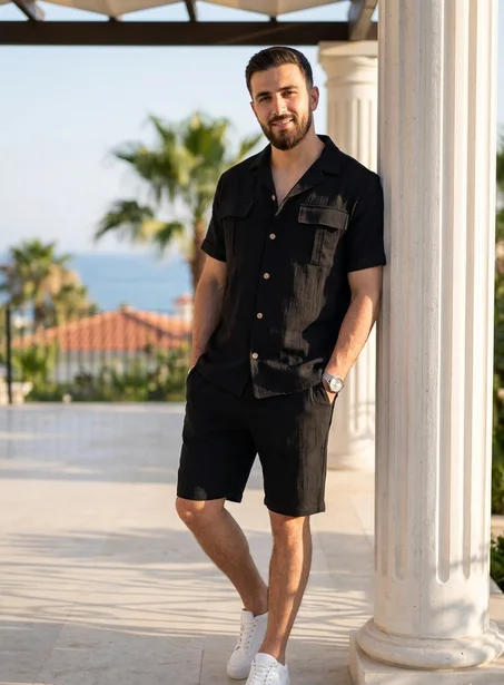 Ensemble 2 pièces chemise + short