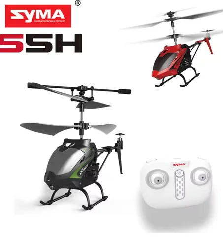 طائرة هليكوبتر مزودة بجهاز تحكم عن بعد لاسلكي وجهاز استشعار يدوي للشحن، ألعاب 2 في 1 مع إضاءة ثلاثية الأبعاد للأطفال الأولاد (للطيران في الأماكن المغلقة والمفتوحة) (متعددة الألوان)