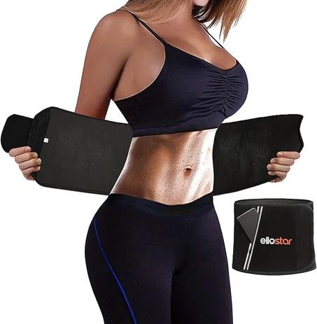 مشد الخصر من إيلوستار للنساء والرجال وحزام للتحكم في البطن وتشكيل الخصر وتشكيل الجسم وعصابة العرق والساونا وملابس تشكيل الجسم