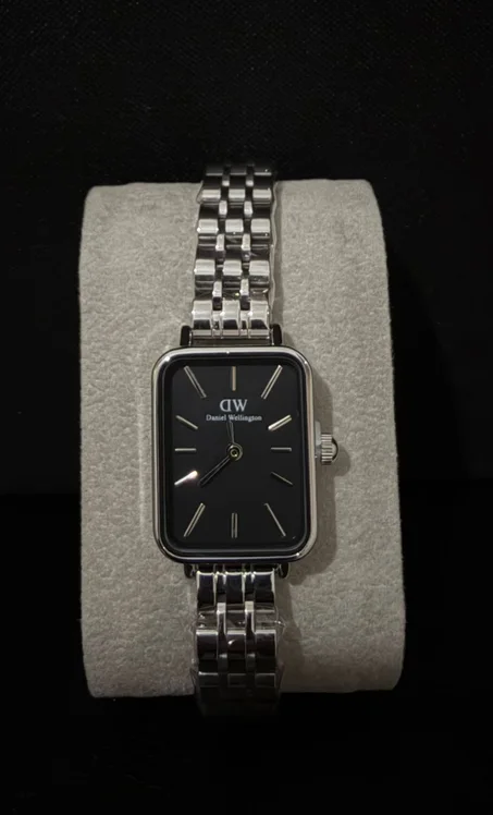 Daniel Wellington femme-Montre Carrée Bicolore