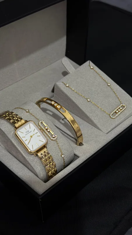 Coffret Luxe Femme – Montre Daniel & Ensemble Messika