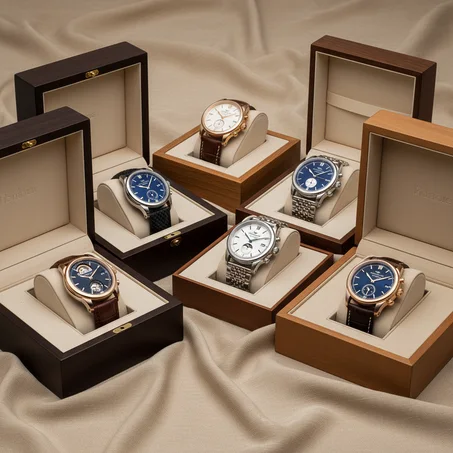 ساعات رجالية – علبة فاخرة