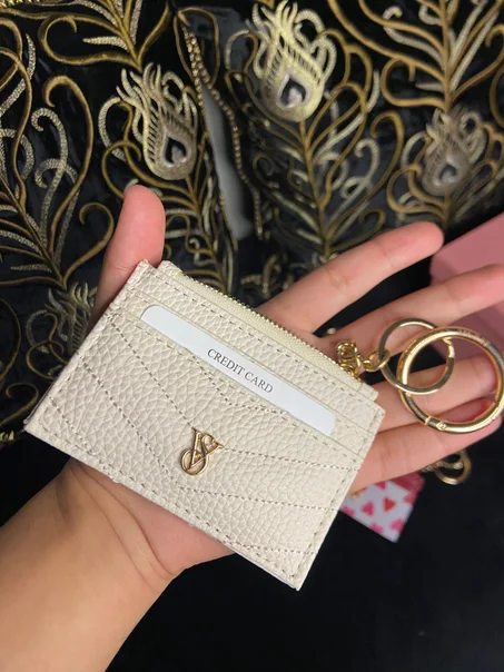 PORTE CARTE VICTORIA SECRET FEMMES / BLANC CASSE