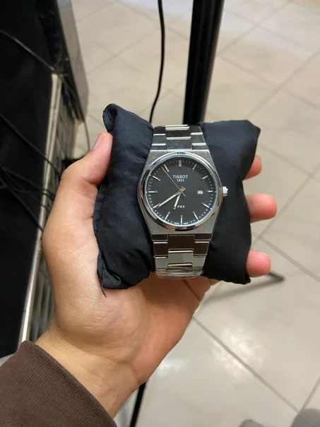 TISSOT ACIER BOITE SIMPLE / GRIS TABLEAU NOIR