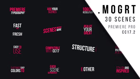 30 Premiere Typography | MOGRT