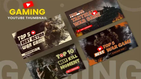 Gaming War Youtube Thumbnail