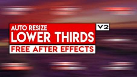 Auto Resize Lower Thirds