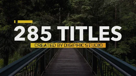 285+ Titles Animations Pack