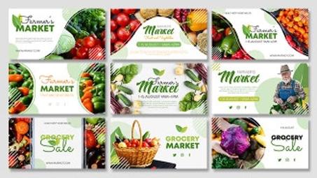 Farmer’s Market Facebook Banner Set