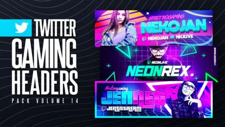 Gaming Twitter Headers Pack 14